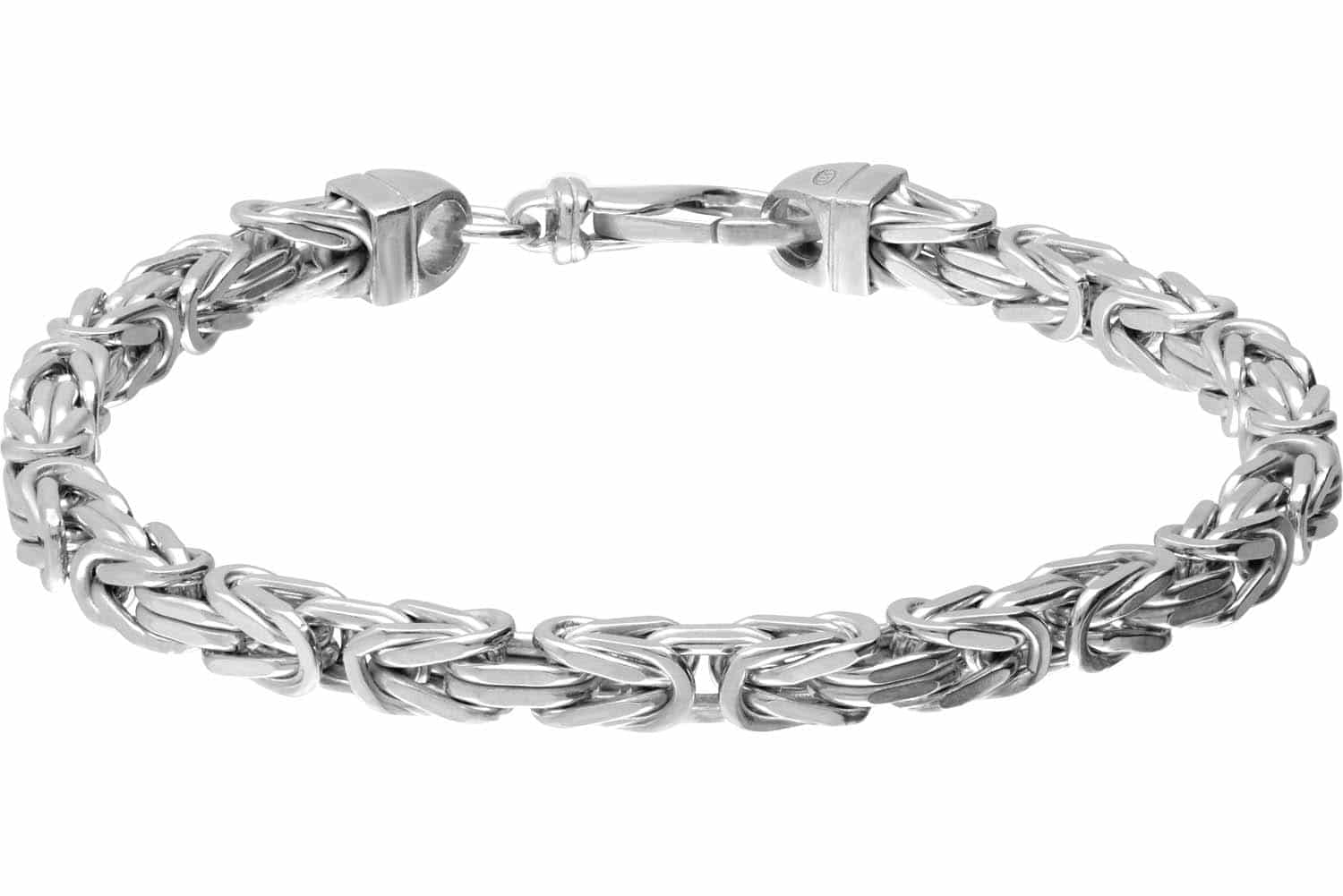 925er Silber Königsarmband rhodiniert / vergoldet von Piercingline